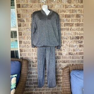 Lisa Originals gun metal size medium pant set New Old Stock Vintage Metallic